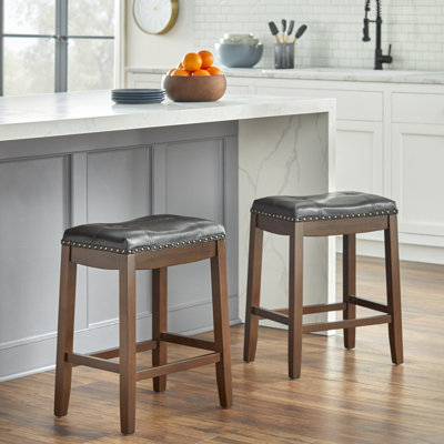 29" Padded Saddle Stool by Red Barrel Studio