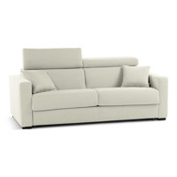 Bellinda 81" Genuine Italian Top Grain Leather Queen Sleeper Sofa Bed with Memory Foam Mattress and Ratcheting Adjustable Headrests by Casa Italia Furniture