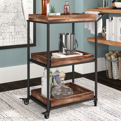 3 Tier Bar Cart by 17 Stories