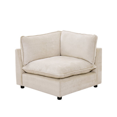 37.4" Heffernan Accent Chair Modular Sectional Sofa by Latitude Run