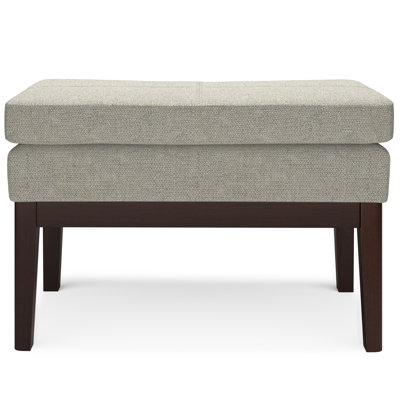 Carlson Mid-Century Ottoman Bench with Upholstered Seat by Simpli Home