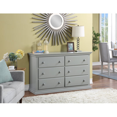 Bailey Large Hardwood Fully Assembled 6 Drawer Double Dresser by Suite Bebe