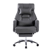 Swivel Ergonomic Office Chair,155°Reclining Computer Chair,Leather High Back Office Chair by Soy Chash