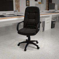 Mid-Back Glove Vinyl Executive Swivel Office Chair with Arms by Flash Furniture
