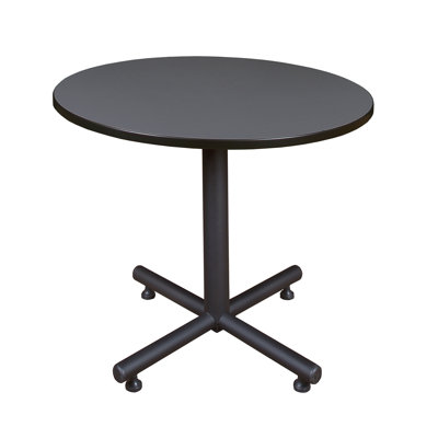 Nicklos Round X-Base Breakroom Table by Inbox Zero