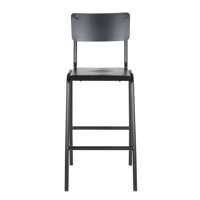 M-94515 Metal Outdoor Bar Stool Frosted Black by Taiga Furnishings