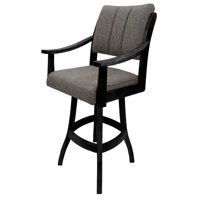 Miriam Swivel Wood Bar Stool by Red Barrel Studio