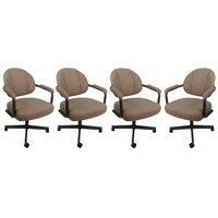 4 - Swivel Metal Caster Dining Chairs - M-70 Style by Tobias Designs