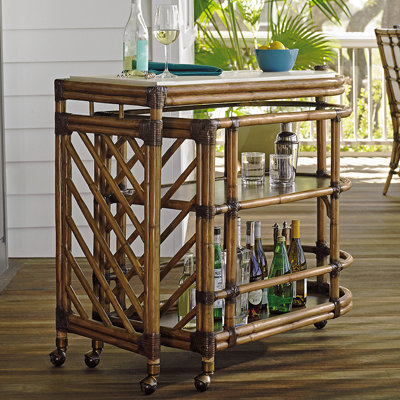 Twin Palms Cable Beach Bar Cart by Tommy Bahama Home