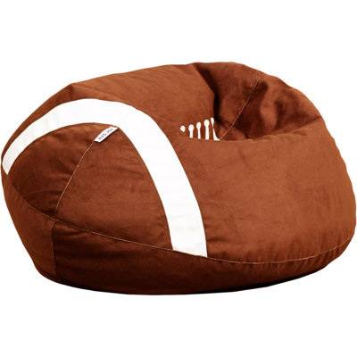 Sports Ball Bean Bag Chair, Football Plush, Soft Polyester, 2.5 Feet