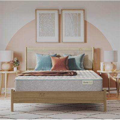 BeautySleep Slumberscape 12.5" Firm Quilted Mattress Set with Standard Profile 9" Foundation by Beautyrest