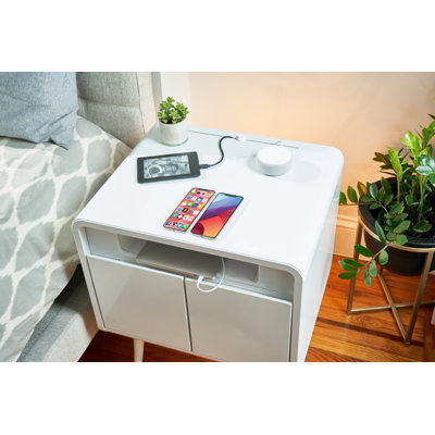 Sobro Smart End Table with Built-In Outlets by Sobro