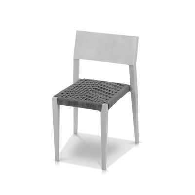 Belmont Side Rope Stacking Patio Dining Chair by DecoScape