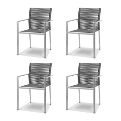 Avalon Metal Outdoor Stackable Dining Armchair by DecoScape