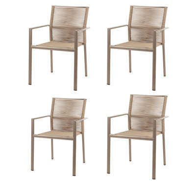Avalon Metal Outdoor Stackable Dining Armchair by DecoScape