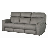 Power Headrest Double Reclining Sofa