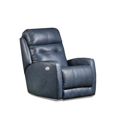 Bank Shot Leather Power Headrest Wall Hugger Recliner
