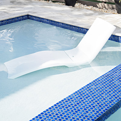 Step2 White Weighted Vero Pool Lounger and Patio Chaise by Step2