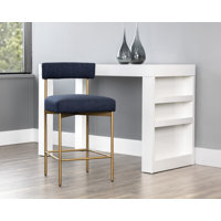 Joden Upholstered Counter Stool with Metal Frame