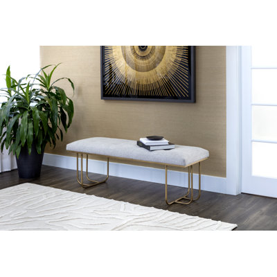 Harrogate Upholstered Bench by Everly Quinn