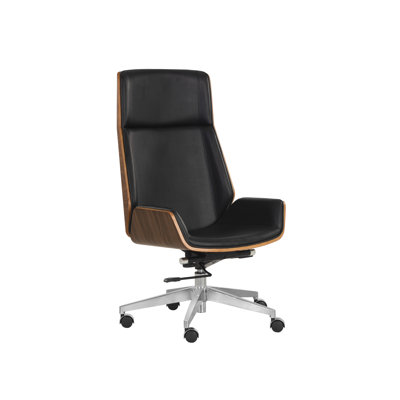 RHETT OFFICE CHAIR - DILLON BLACK - Black