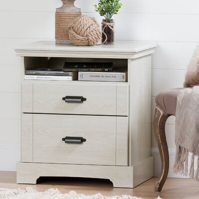 Lilak 2 Drawer Nightstand by South Shore