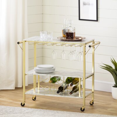Maliza Glam Bar Cart by South Shore