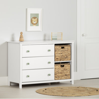 Balka 3-Drawer Dresser with Baskets by South Shore
