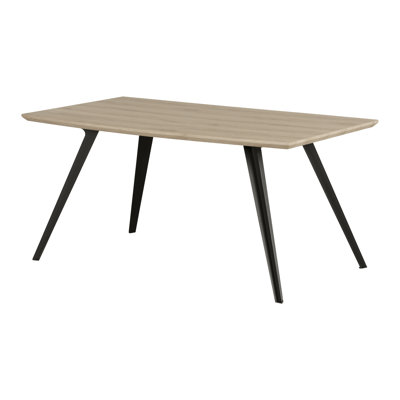 Flam Rectangular Dining Table with Metal Legs by South Shore
