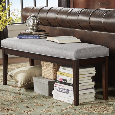 Lancaster Solid Wood Bench by Three Posts