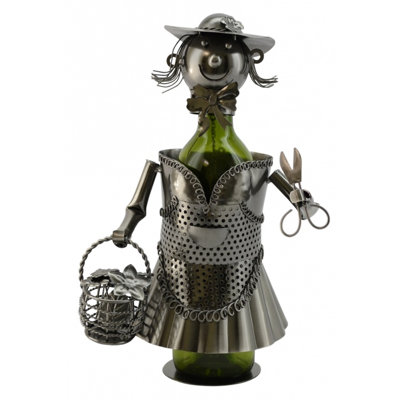 Lady Gardener 1 Bottle Tabletop Wine Bottle Rack