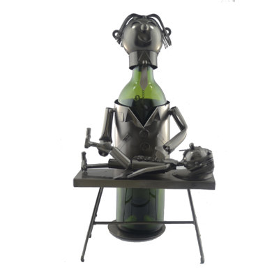 Chiropractor 1 Bottle Tabletop Wine Bottle Rack by Wine Bodies