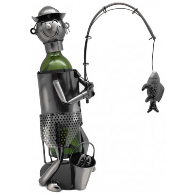 Fisherman 1 Bottle Tabletop Wine Bottle Rack by Wine Bodies
