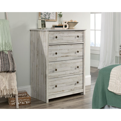 Adainville 4-Drawer Chest Grand Walnut by Lark Manor