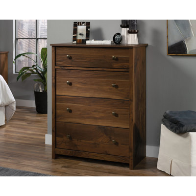 Adainville 4-Drawer Chest Grand Walnut by Lark Manor