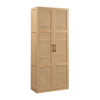 Amandi Rattan Door Storage Cabinet In Harmony Ash