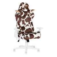 PC & Racing Chair, Solid Back Office Chair With Casters, COW Series Gaming Chair by Techni Sport