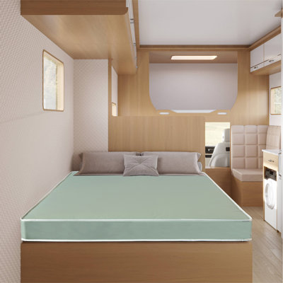 Shippingport High-Density Foam Vinyl RV Mattress Replacement, Good for Trailers, Camper Vans