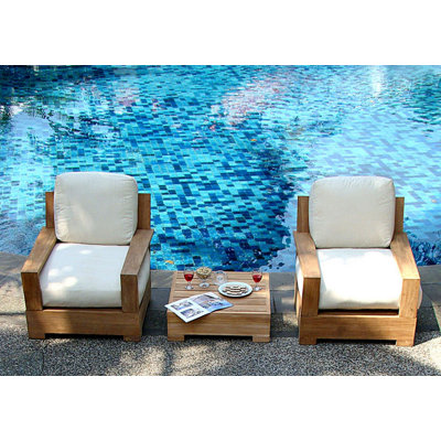 Leveb 3 Piece Seating Group with Sunbrella Cushions