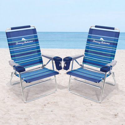 Tommy Bahama Set of 2 Highboy 4 Position Beach Chairs by Tommy Bahama