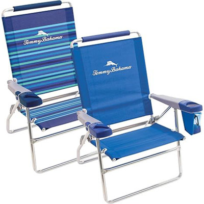 Tommy Bahama Set of 2 Highboy 4 Position Beach Chairs by Tommy Bahama