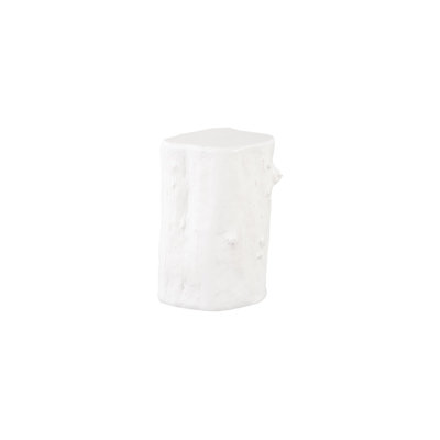 Log Stool, Gel Coat White, SM