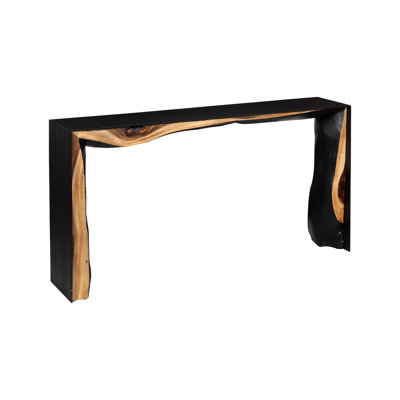 Waterfall Framed Console Table, Natural/Black, Iron by Phillips Collection