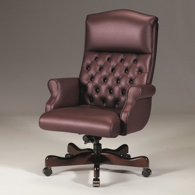 Ergonomic Genuine Leather Executive Chair by Triune Business Furniture