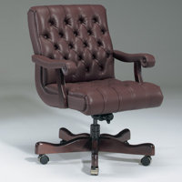 Genuine Leather Executive Chair by Triune Business Furniture