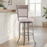 Luker Swivel Upholstered Stool by Trent Austin Design
