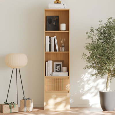Branigans 3-Tier Cube Bookshelf Storage Cabinet With Double Drawer And Shelf by Latitude Run