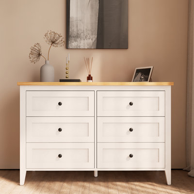 Wilma 6 Drawer Double Dresser For Bedroom