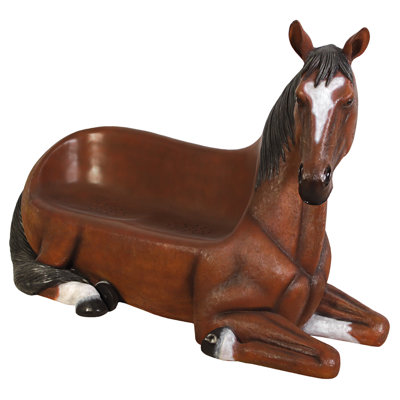 Saddle-Up Horse Sculptural Bench by Design Toscano