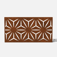 Screen Series 24" H x 45" W Corten Steel Privacy Screen Panel by Veradek